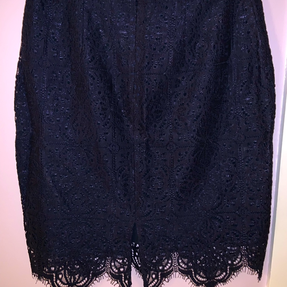 LOFT blue lace skirt